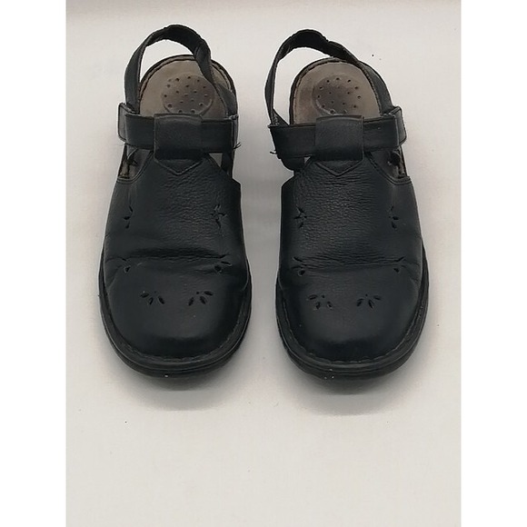 Cobbie Cuddlers Pumps Womens Black 8.5 Wide Slingback Leather Shoe Hook Loop - Picture 7 of 11